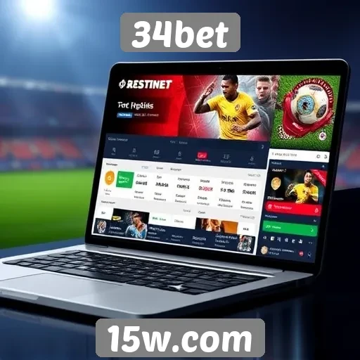 Explorando a interface do usuário do site 34bet