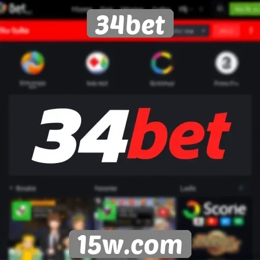 Interface e usabilidade do site 34bet